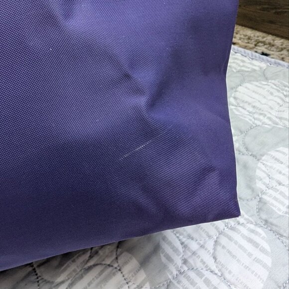 LONGCHAMP Le Pliage Original Large Tote Black Nylon Travel Should Purple - Picture 8 of 16